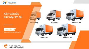 Kích thước các loại xe tải